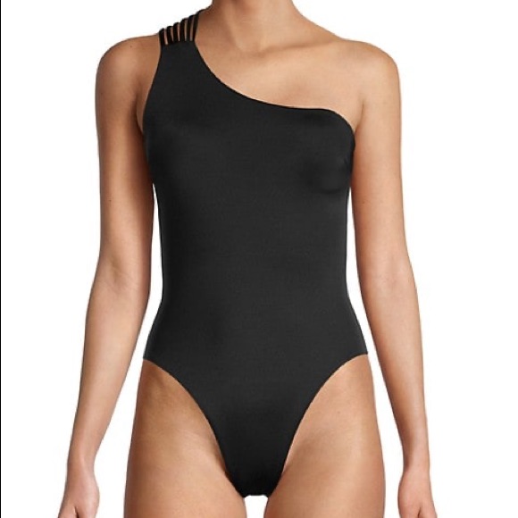 New Bcbgmaxazria One Shoulder One-Piece Swimsuit